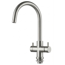 Rubinetto 3 vie 3/8" Cromo satinato - H2O Water Store