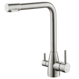 Rubinetto 3 vie 3/8" Cromo satinato - H2O Water Store