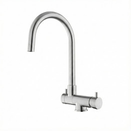 Rubinetto 3 vie 3/8" Cromo satinato - H2O Water Store
