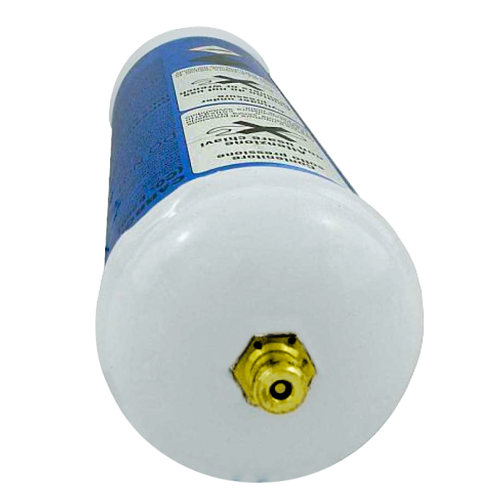 Bombola CO2 alimentare E290 - usa e getta - 600 gr.