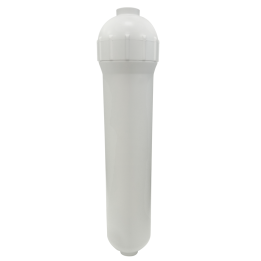 Contenitore vuoto bianco  Ø63 lungh.12" 1/4F- Plast AS