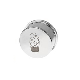 Pulsante ottone logo frizzante TRIX