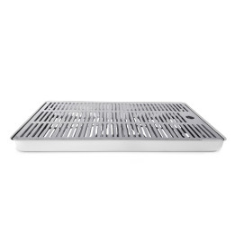 Raccogligocce per colonnine INOX - 305 x 187 x 25 mm.