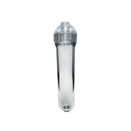 Leerer weißer Behälter Ø50 Länge 10 "-1/4 F - PP Kunststoff - H2O Water Store