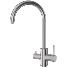 Rubinetto 3 vie 3/8" Cromo satinato - H2O Water Store