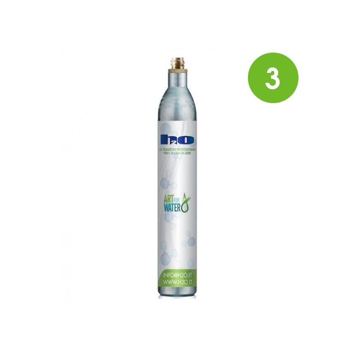 Cilindro CO2 gasatore 425 gr - 3 pz Alimentare E290