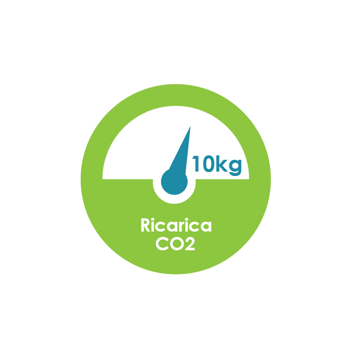 Ricarica CO2 Bombola 10 kg in noleggio con H2O