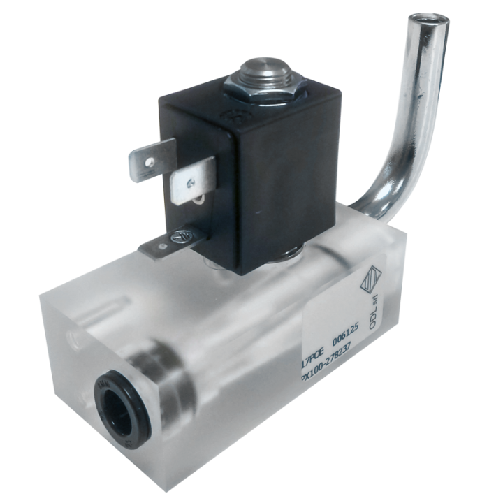 Elettrovalvola acqua gassata 24V c/compensatore