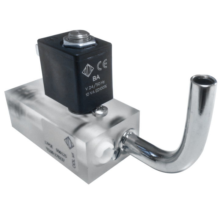 Elettrovalvola acqua gassata 24V c/compensatore