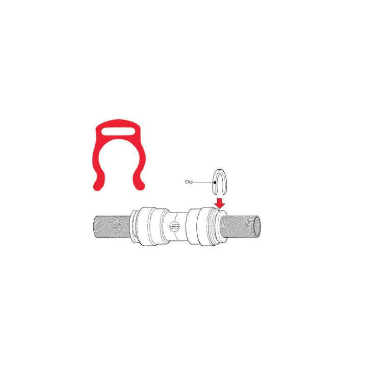 Clip blocca pinzetta 6mm
