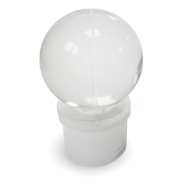 Tappo a sfera - di plastica - colore bianco