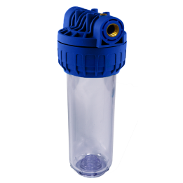 Contenitore standard 3 pz 10" trasparente IN-OUT 1/2'' - Depuratore d'acqua