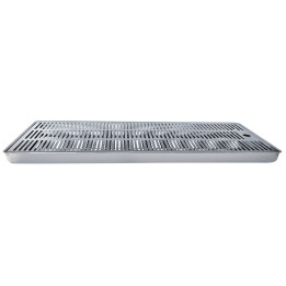 Raccogligocce per colonnine INOX - 305 x 187 x 25 mm.