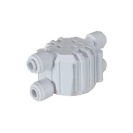 Valvola Shut-Off 4 vie- raccordi rapidi 1/4"