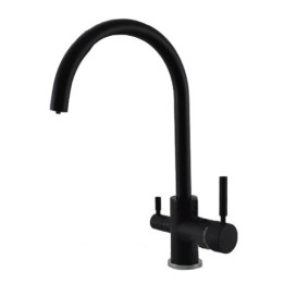 Rubinetto 3 vie 3/8"  Nero opaco - H2O Water Store