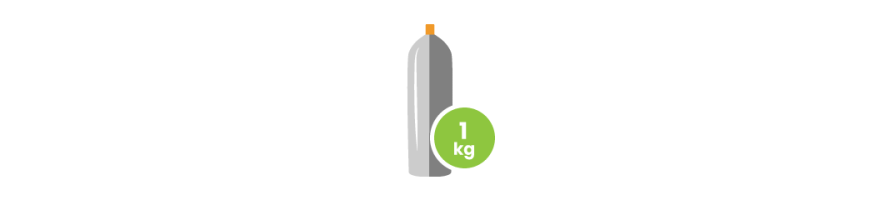 Cilindros de CO2 de 1 kg