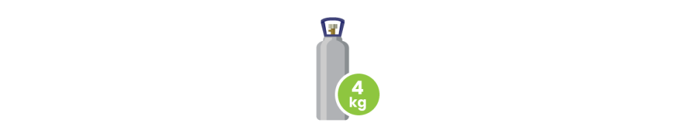 Bouteille de CO2 de 4 kg - Boutique en Ligne | H2O Water Store