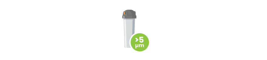 Supérieur à 0,5 micron